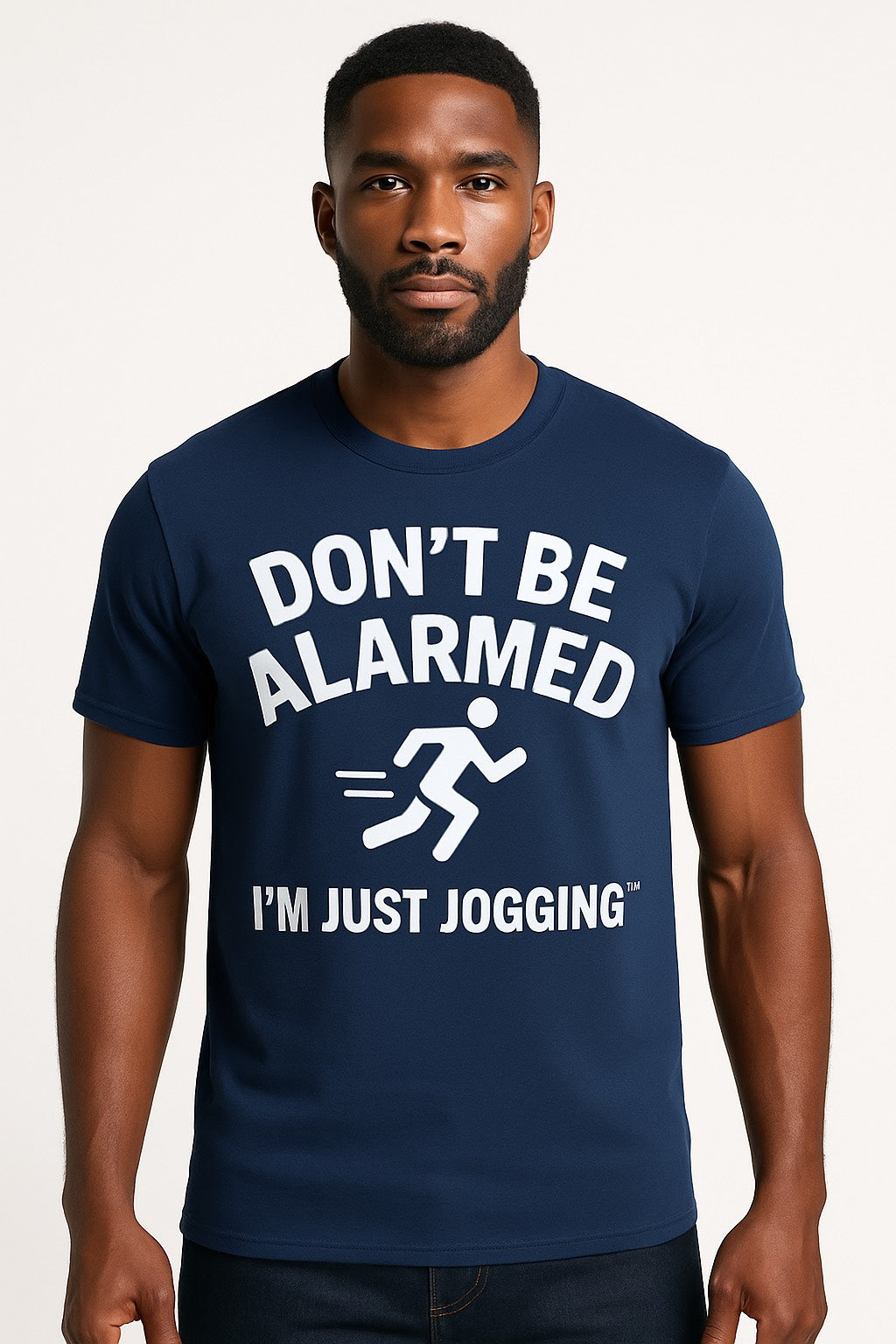 signature Don't be alarmed I'm just jogging